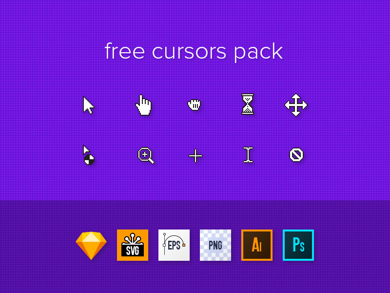 Free Cursors Designs Pack | Free PSDs &amp; Sketch App ...