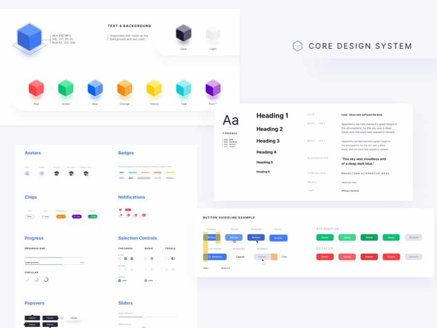 components and structure of a strong design system