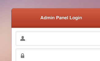 Admin Panel Login(PSD)