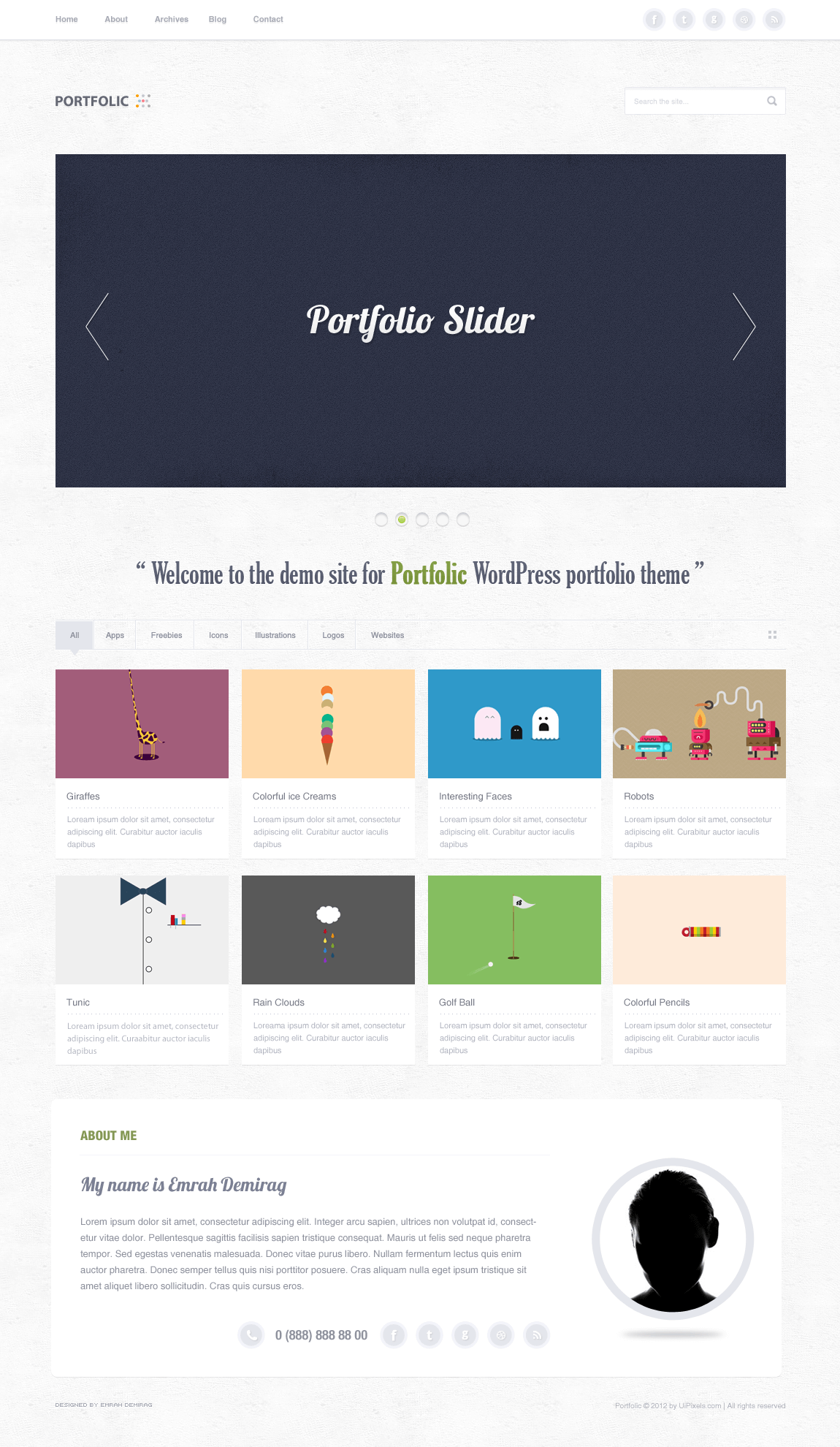 Portfolic Portfolio Theme(PSD)