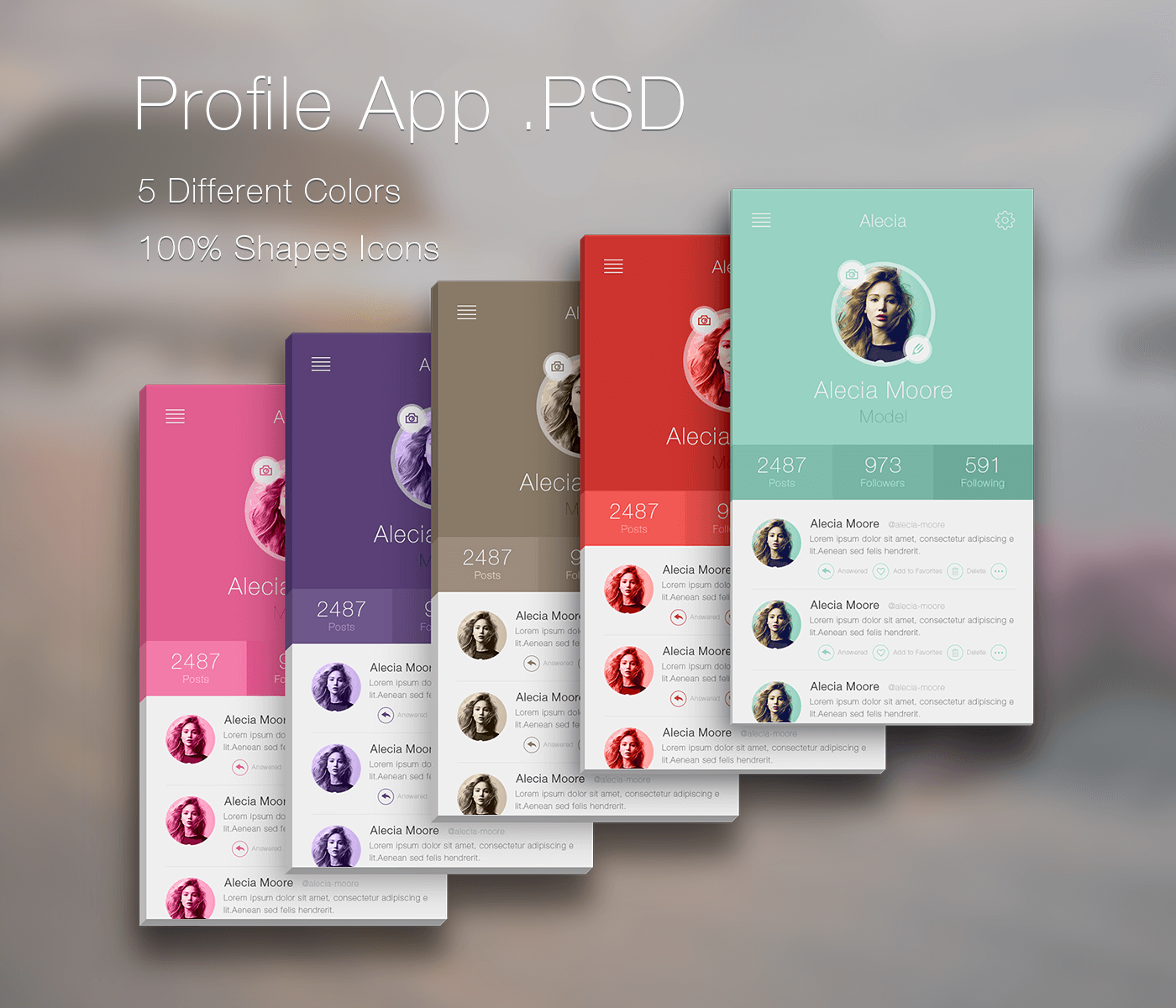 Clean iPhone Profile .App(PSD)