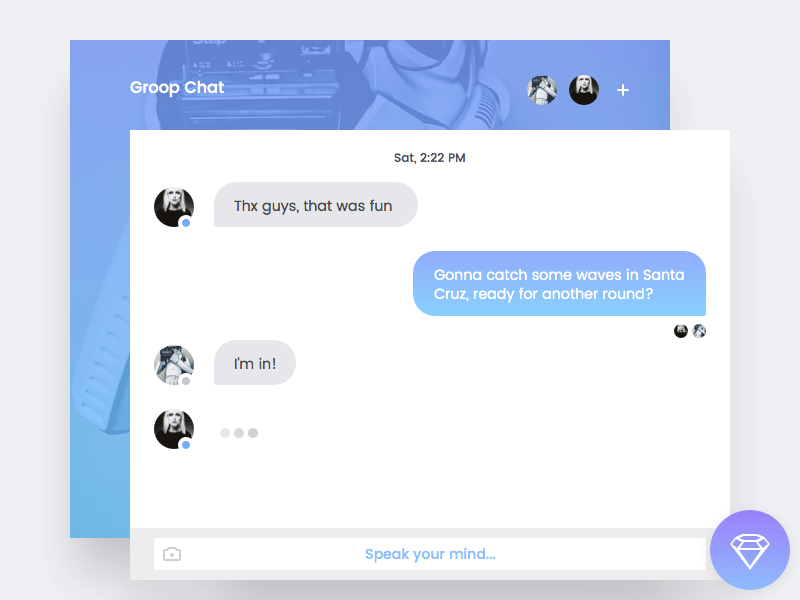 Group chat UI .sketch
