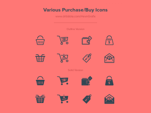 16 Purchase/Buy Icons