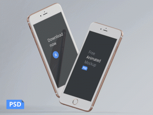 iphone perspective mockup psd