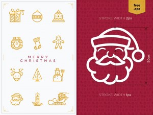 2015 Christmas icons