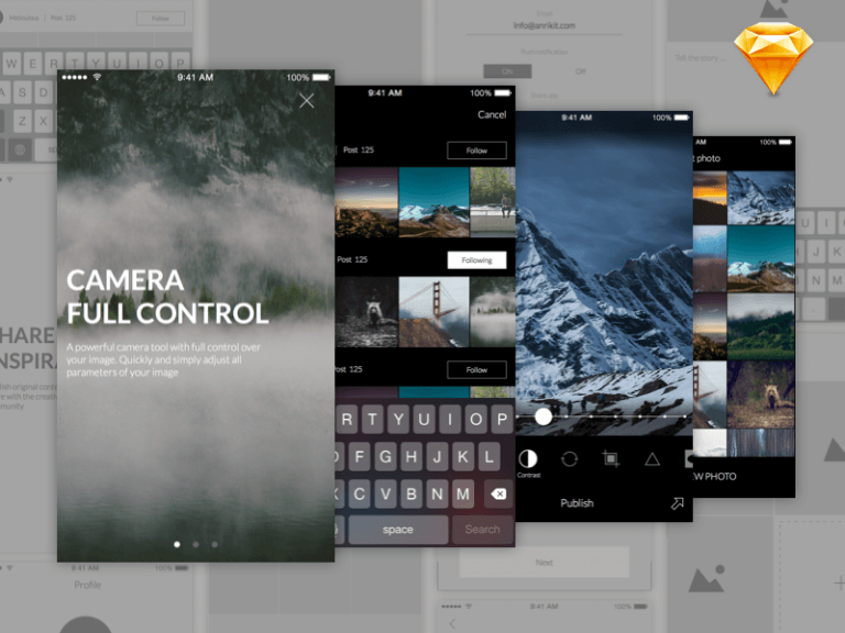 Photo Editing App Design