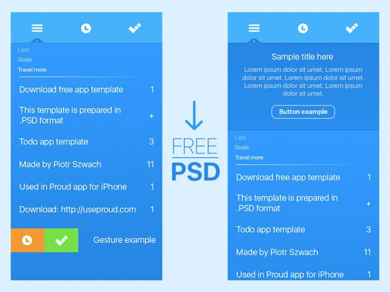 Blue App Template