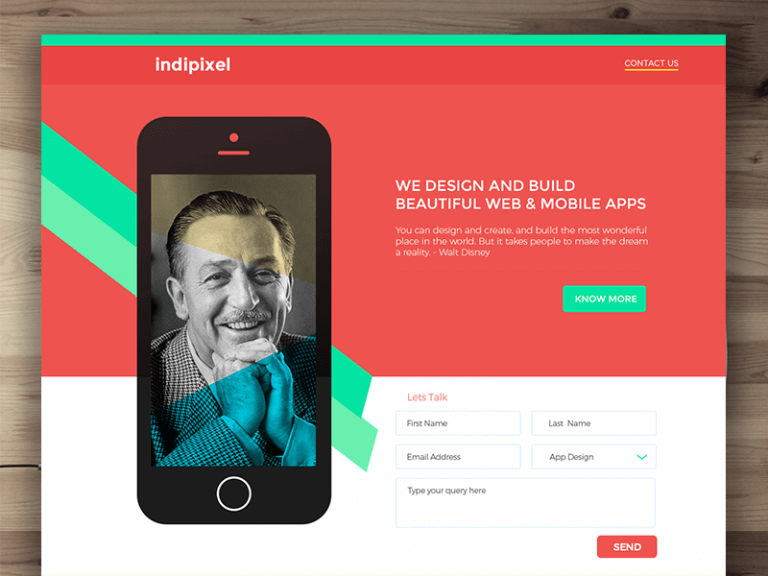 Landing Page Template PSD