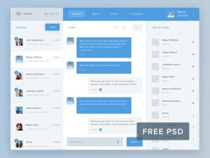 Hi Chat PSD Template