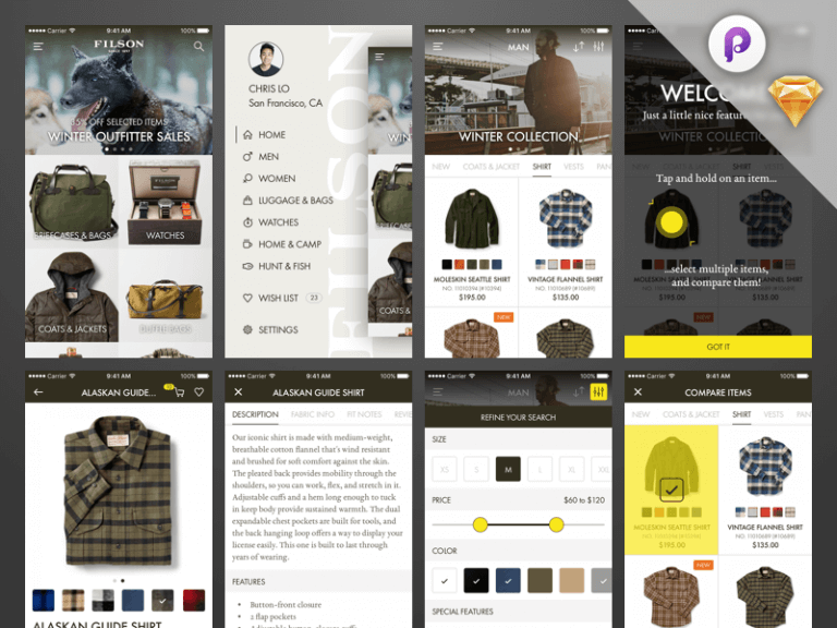 Shop iOS App Free Sketch app