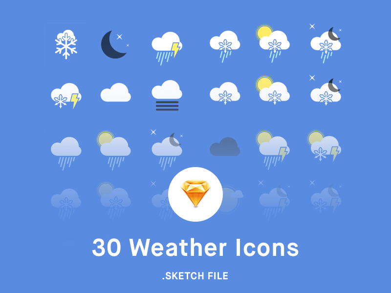 Weather Icons Sketch app