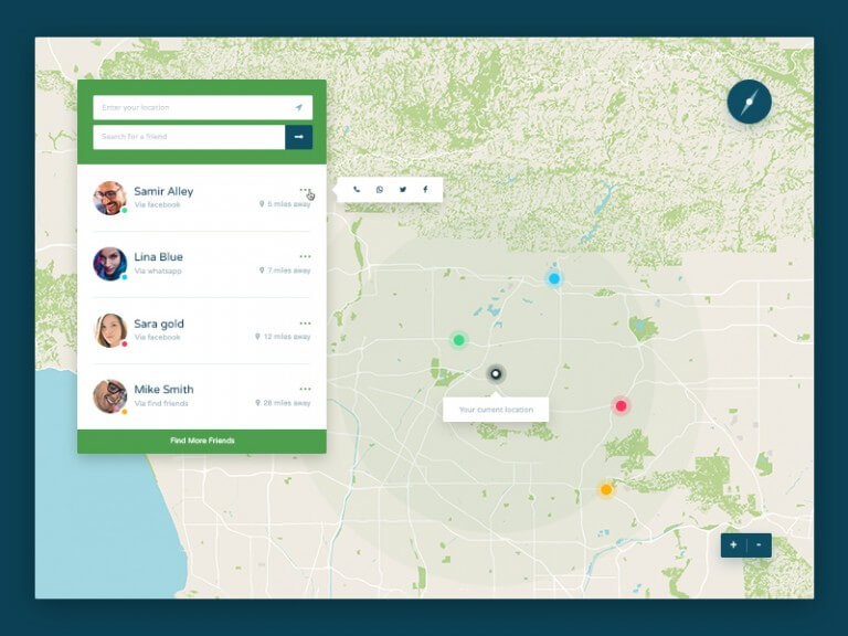 Location Tracker Free PSD