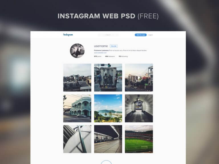 instagram_website_template_psd