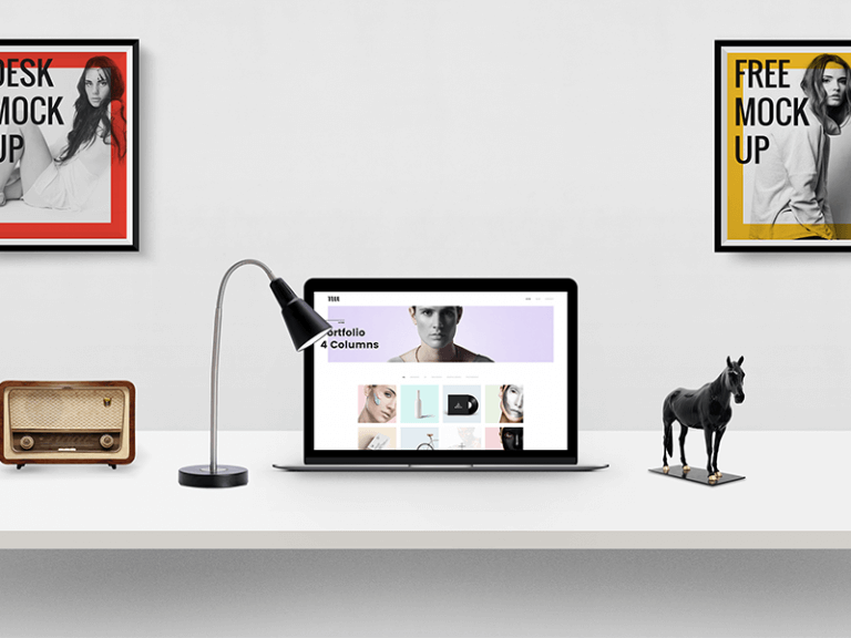 Desk Presentation Mockup PSD
