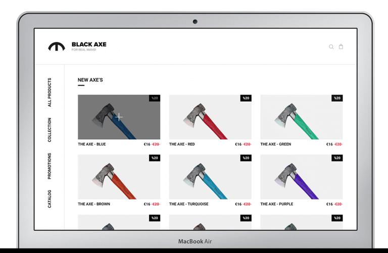E-Commerce Template Web-Mobile Free PSD