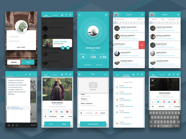 Material Mobile App Design Sketch app sketch