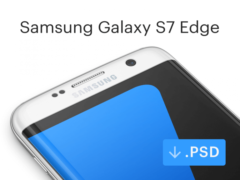 Samsung Galaxy S7 Edge Mockup PSD