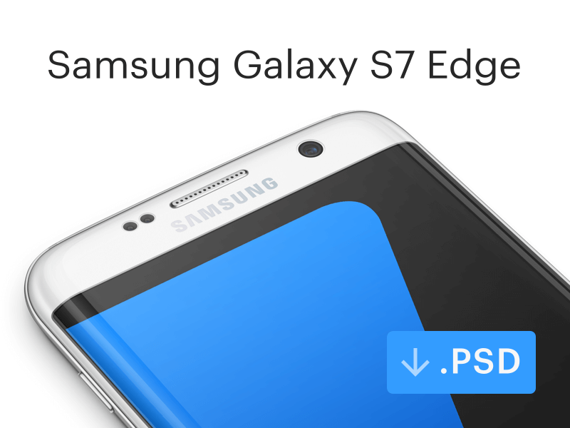 Samsung Galaxy S7 Edge Mockup PSD