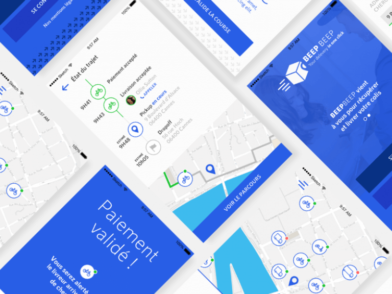 Delivery App Design Sketch