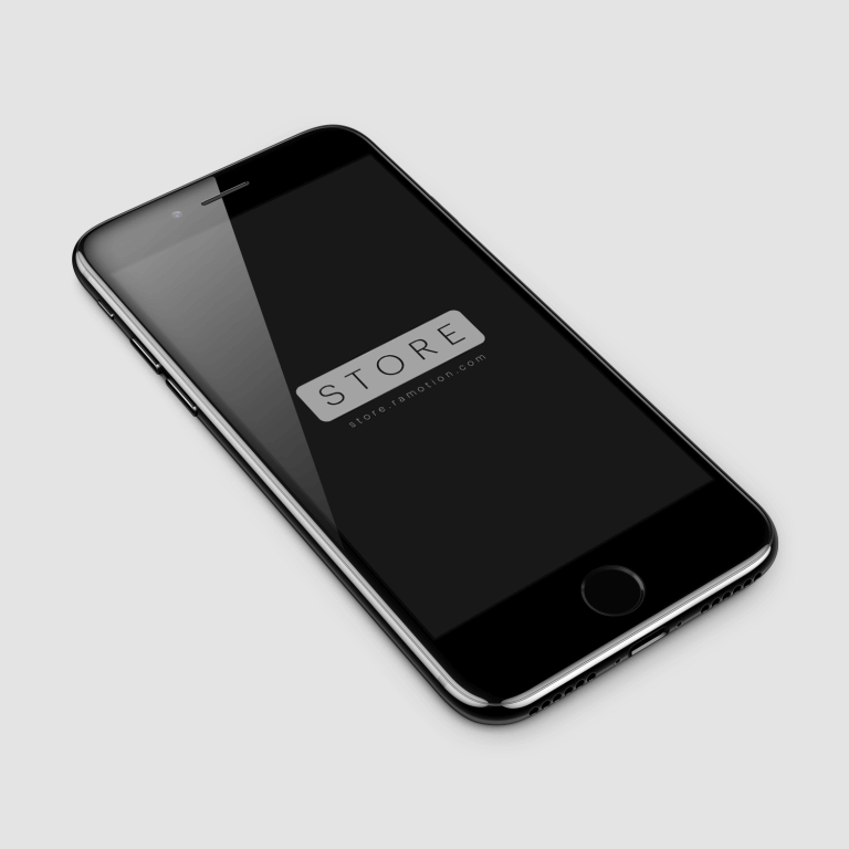 iPhone 7 Jet Black Free PSD Mockup