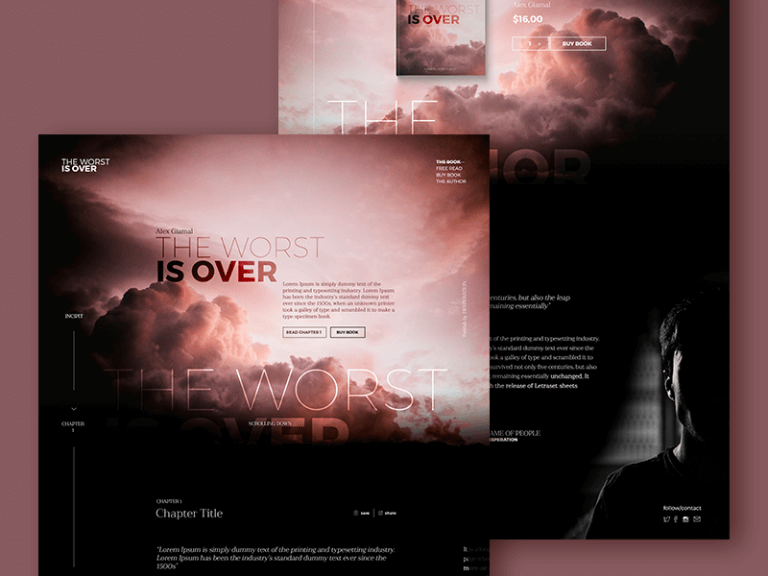 Landing page concept Ui PSD