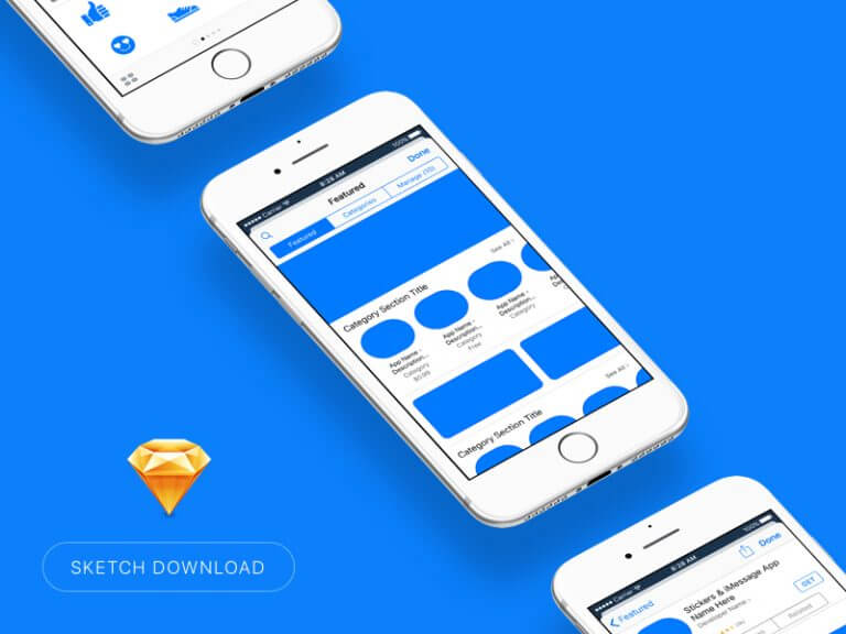 iOS Sticker AppStore Displays Free Sketch App