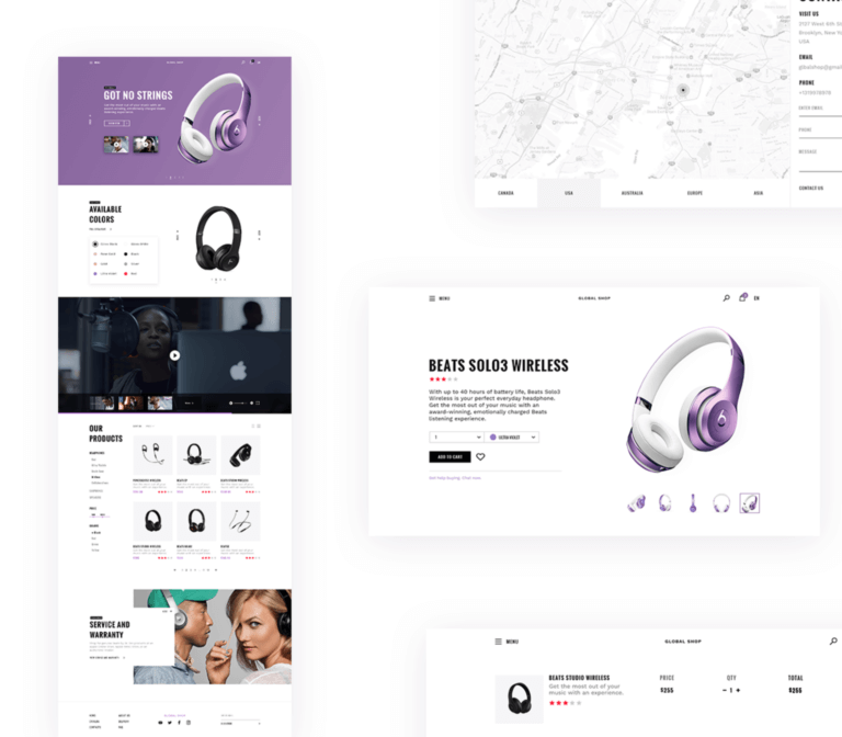 E-commerce UI Kit Free PSD