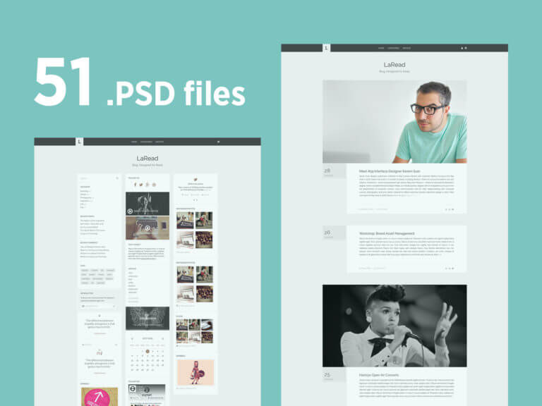 LaRead-WordPress-Blog-Template-51-Pages-Free-