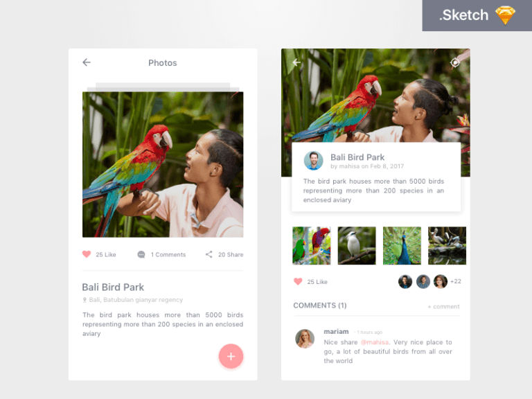 Travel Journal App Design Sketch