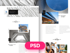 Architecture Template Free PSD