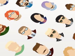 Human Faces icons PSD