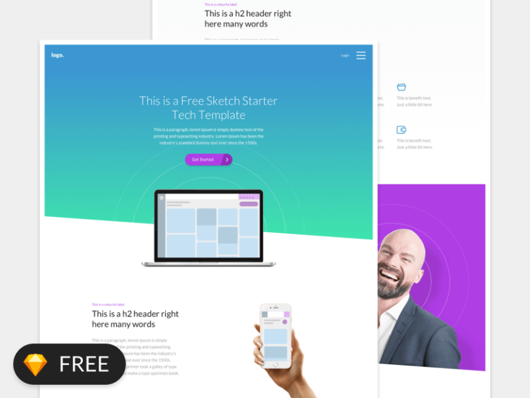 Starter Design Template Sketch app