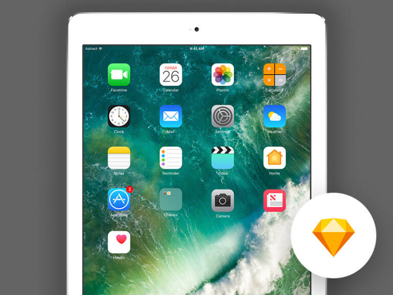 iOS 10 - iPad Pro 9.7 Sketchapp