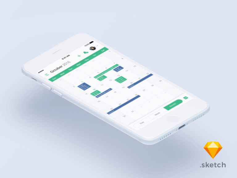 Calendar app Sketchapp