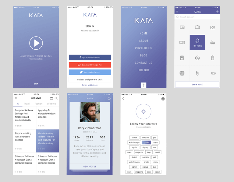 Kata Ui Kit Sketchapp
