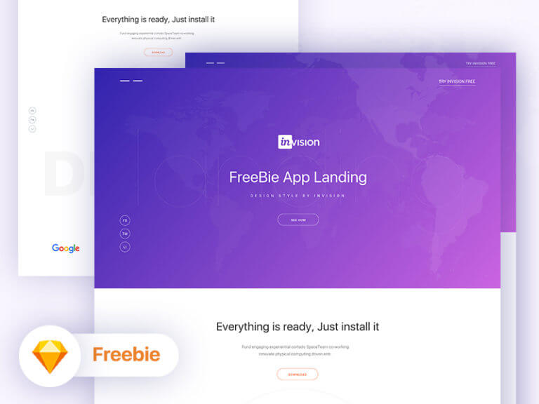 Landing Page Design Sketch