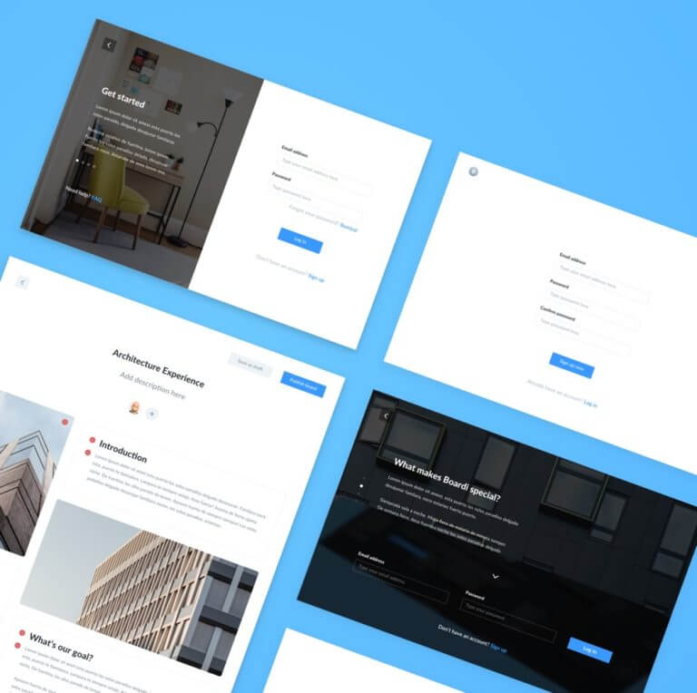 Boards management app sketchapp