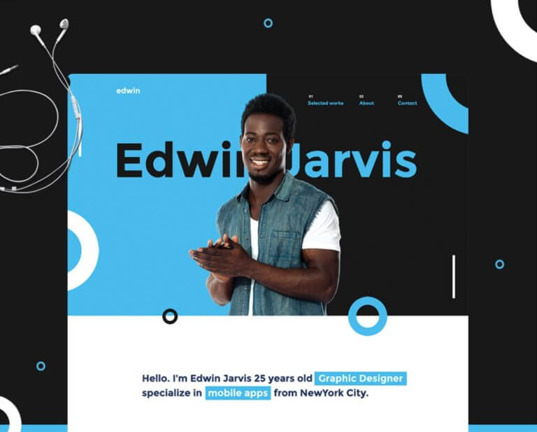 Personal Portfolio Website PSD