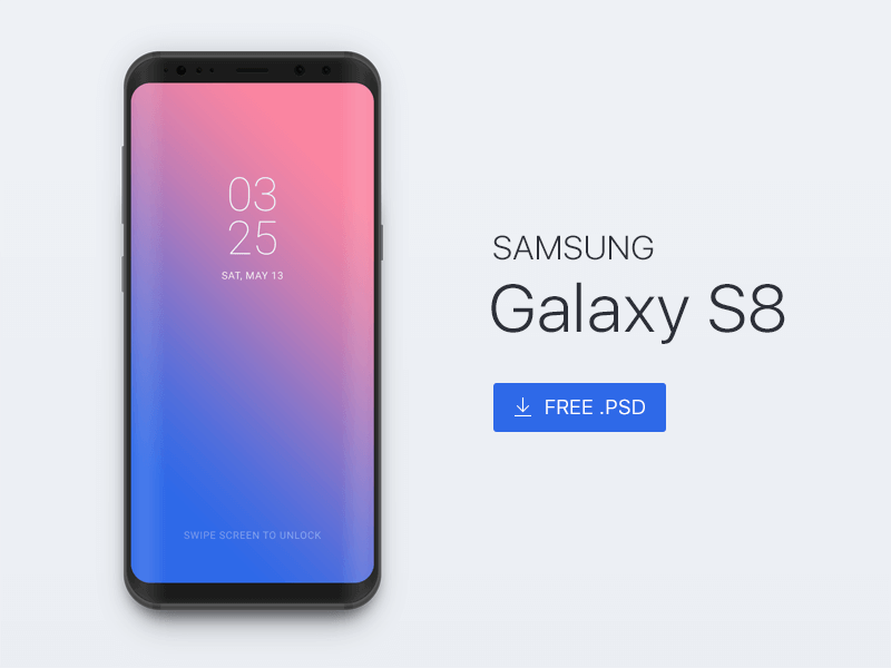 Samsung Galaxy s8 Mockup
