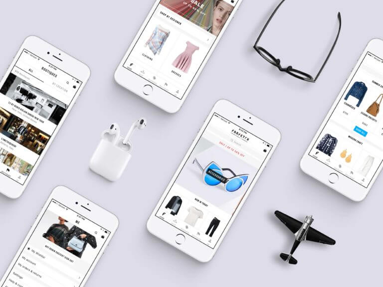 White iPhone Showcase Mockup PSD