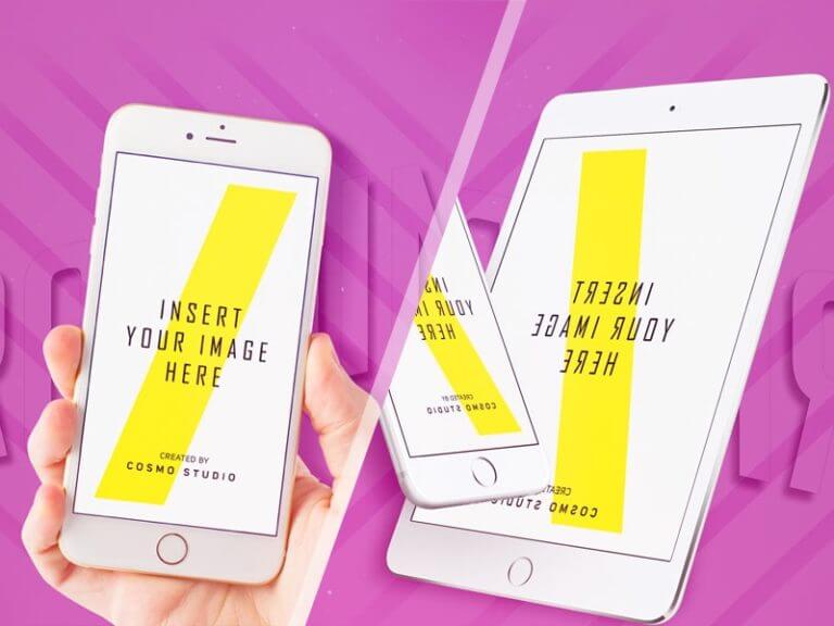 iPhone and iPad Mockups PSD