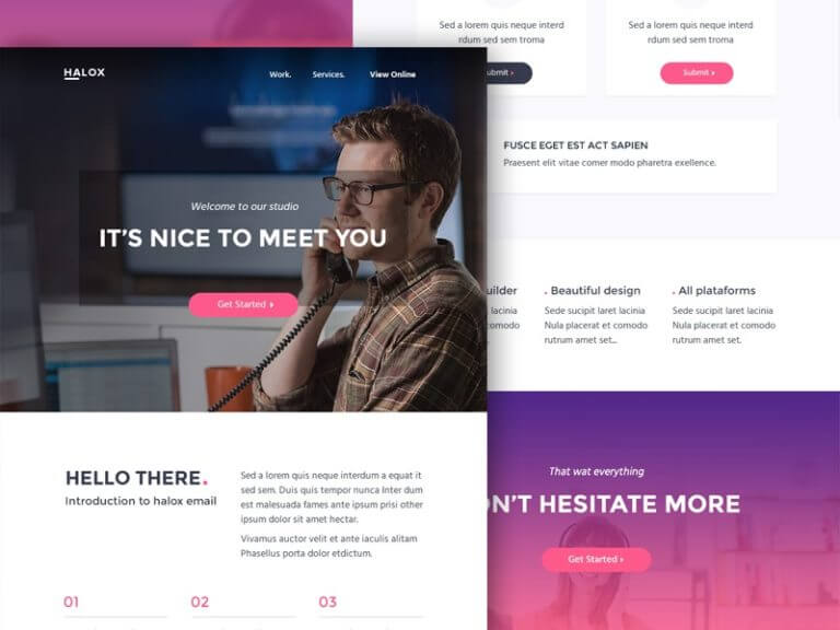 Halox Email Template PSD