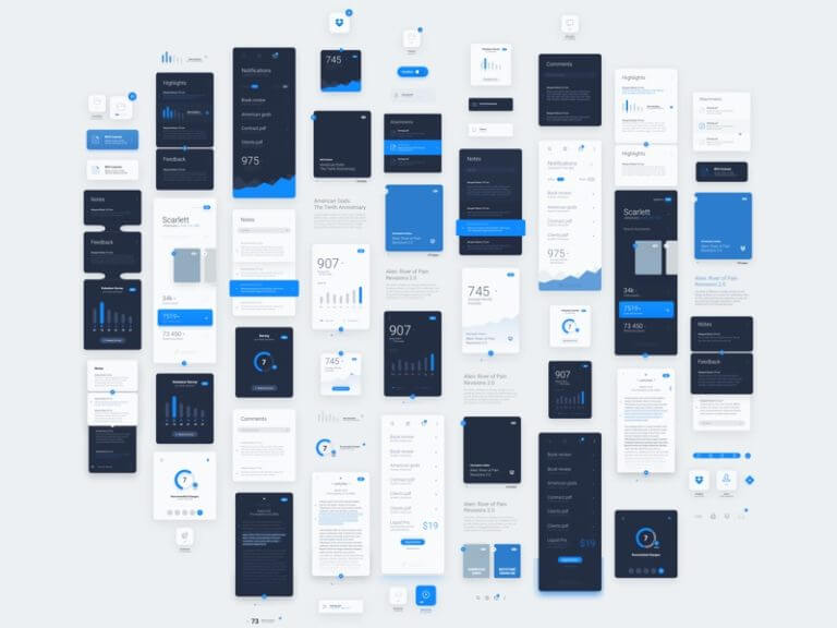 LiquidPro UI Kit Sketch-PSD