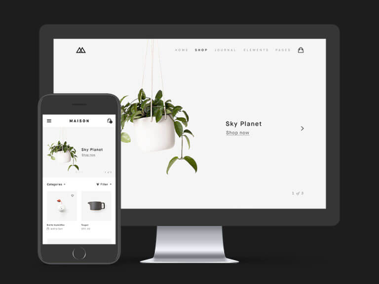 Minimalist eCommerce Template PSD