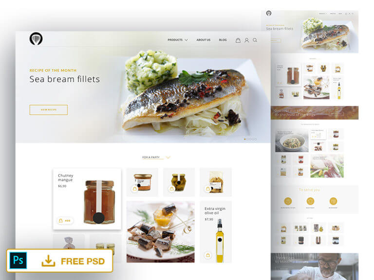 Product page design .psd