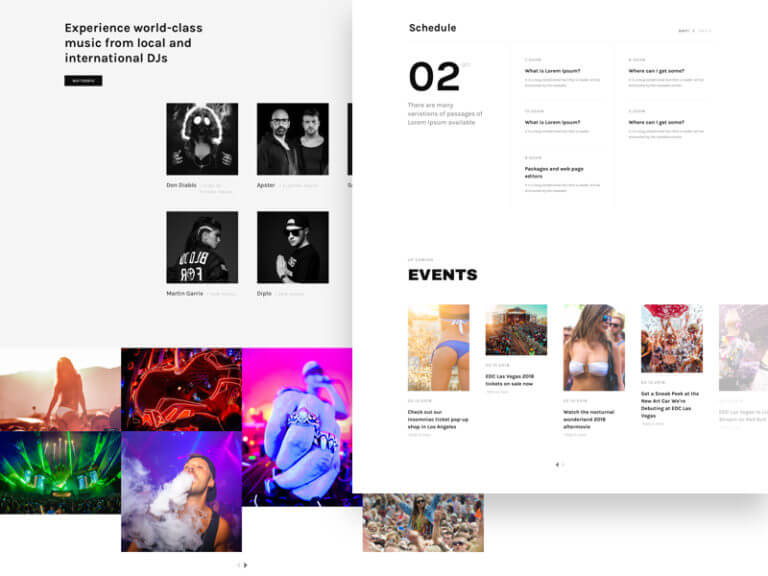 Music Event Landing Page