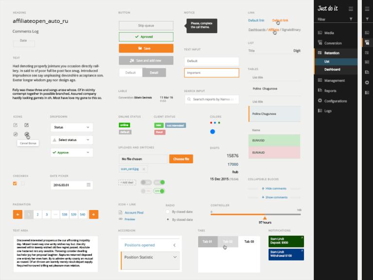 UI Elements PSD