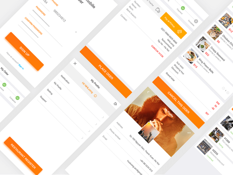 Cook App Free PSD