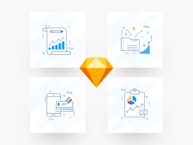 Finance icons sketchapp