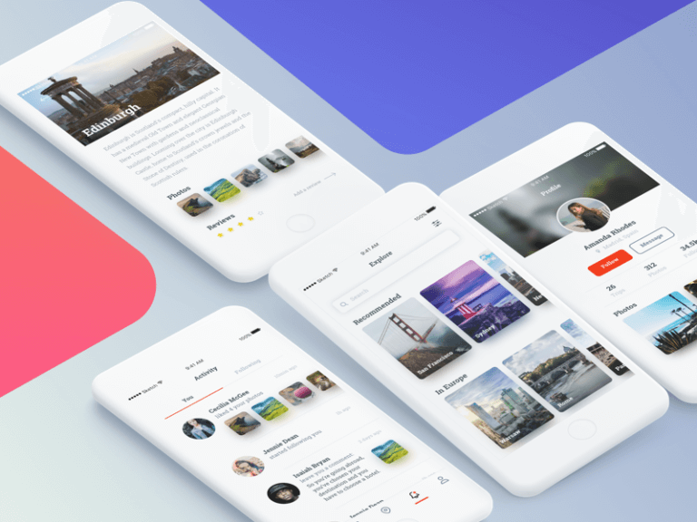 Travel App Sketchapp